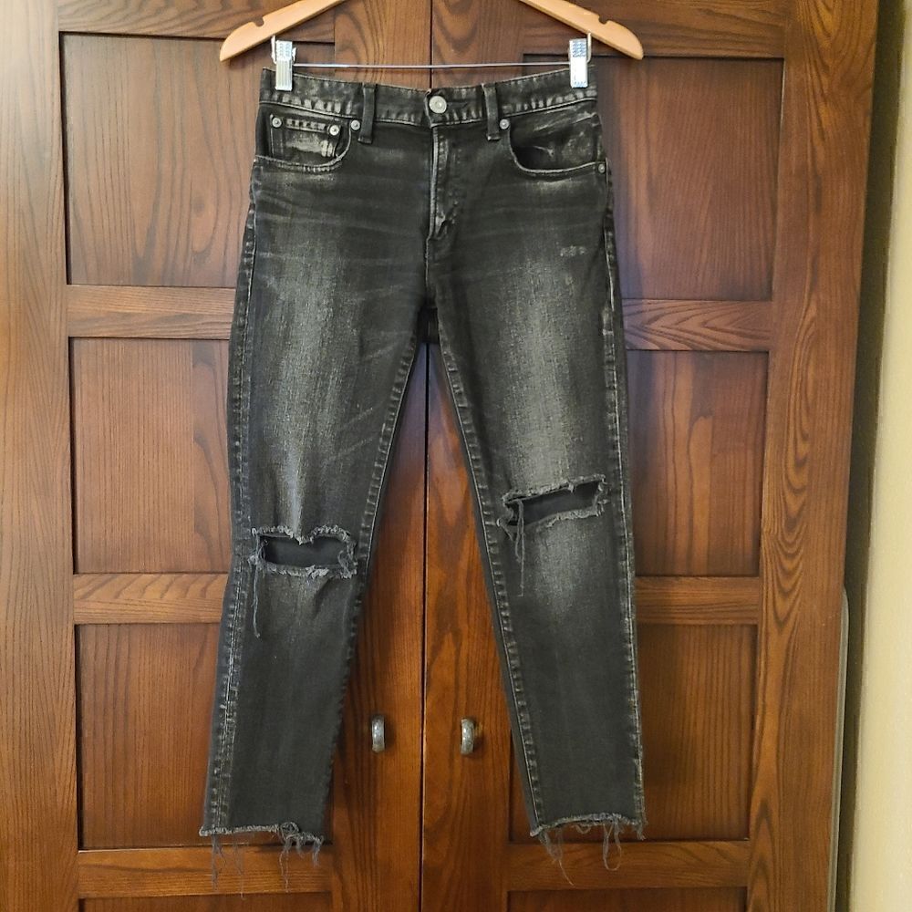 Moussy Vintage Fremont Skinny Black Jeans Size 26